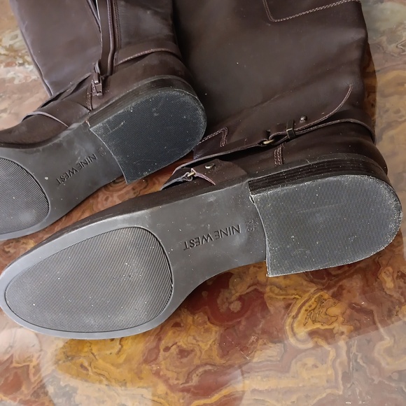Nine West Riding Boots Brown 8.5 - Picture 7 of 11